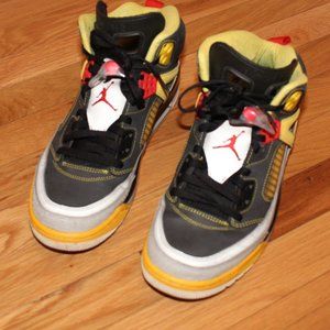 Men's Jordan Spizike 3M Size 10 (Yellow/Grey/Black)